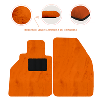 Tapis de voiture en peau de mouton pour Porsche 986 Boxster (1996-2004) - Longueur de peau de mouton, Options de couleur variées