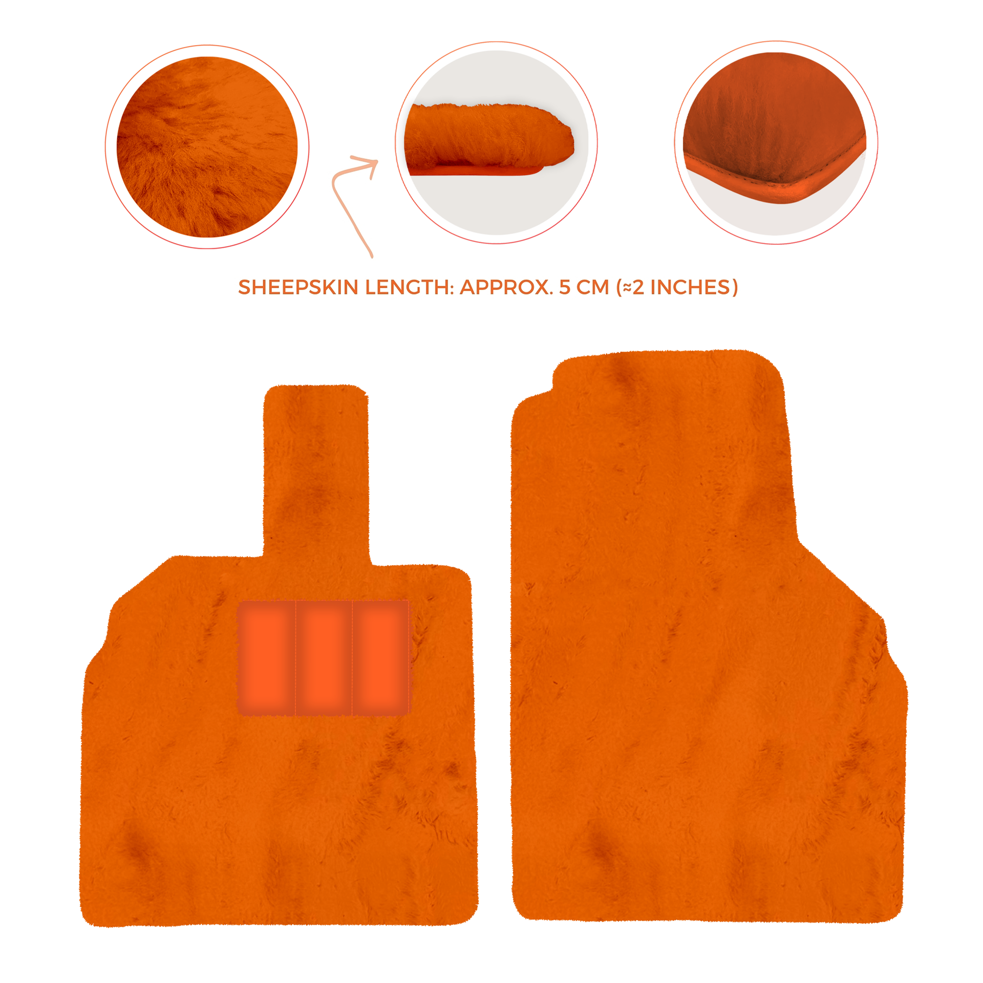 Premium Sheepskin Floor Mats for Lamborghini Aventador (2012-2022)