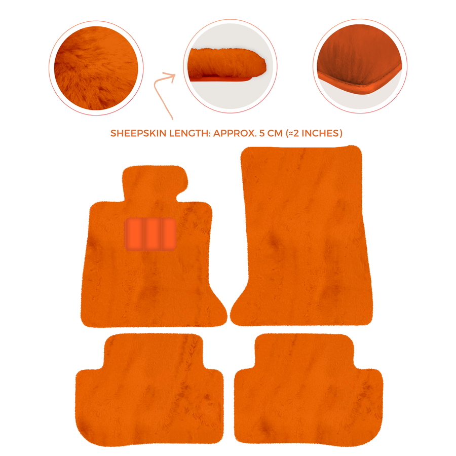 Premium Sheepskin Floor Mats for Rolls-Royce Ghost Series I RR2