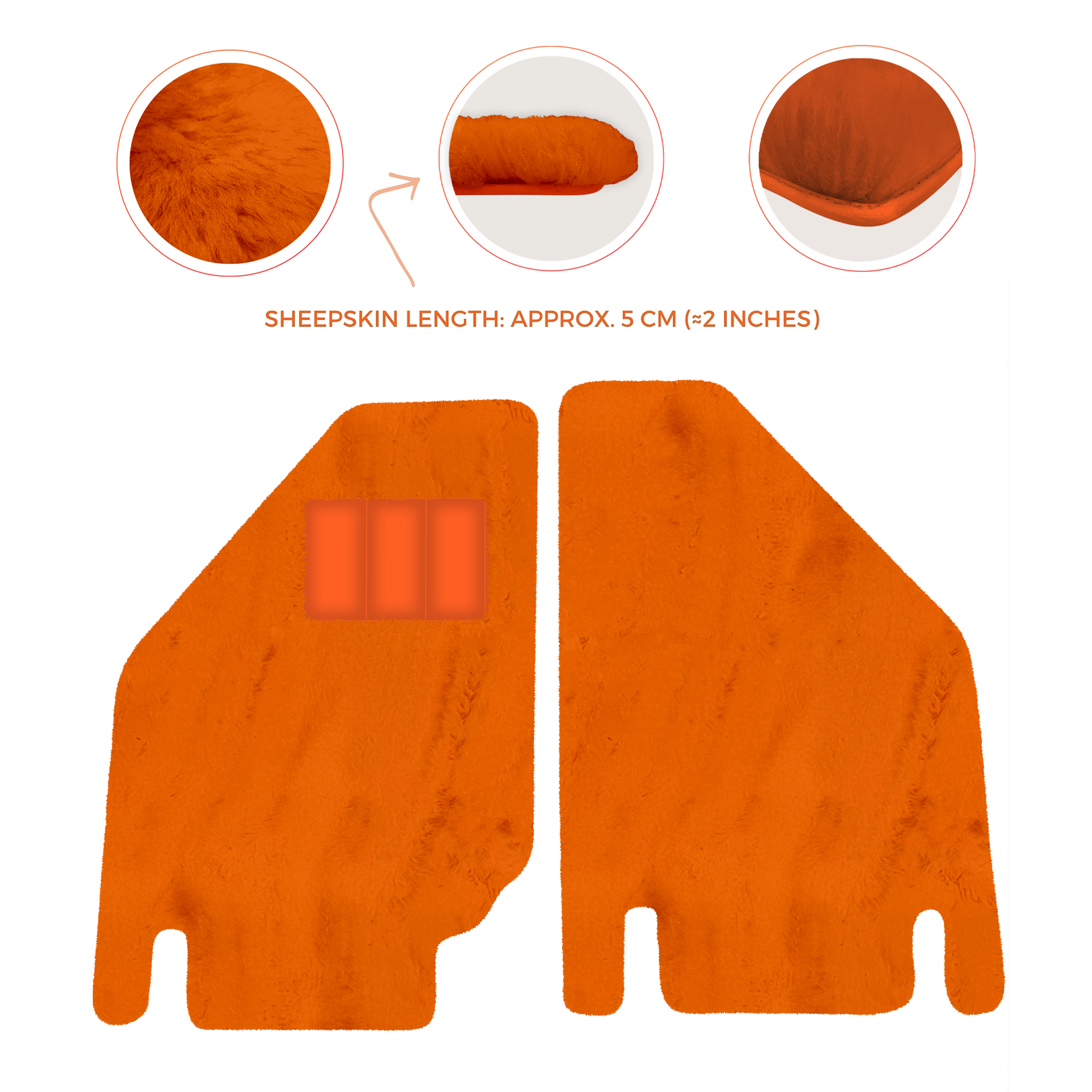 Premium Sheepskin Floor Mats for Ferrari Purosangue (2023-2024)