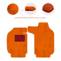 Tapis de voiture en peau de mouton pour Porsche 911 SC (1978-1984) - Longueur de peau de mouton, Options de couleur variées