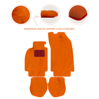 Tapis de voiture en peau de mouton pour Porsche 911 - 964 (1989-1994) - Longueur de peau de mouton, Options de couleur variées