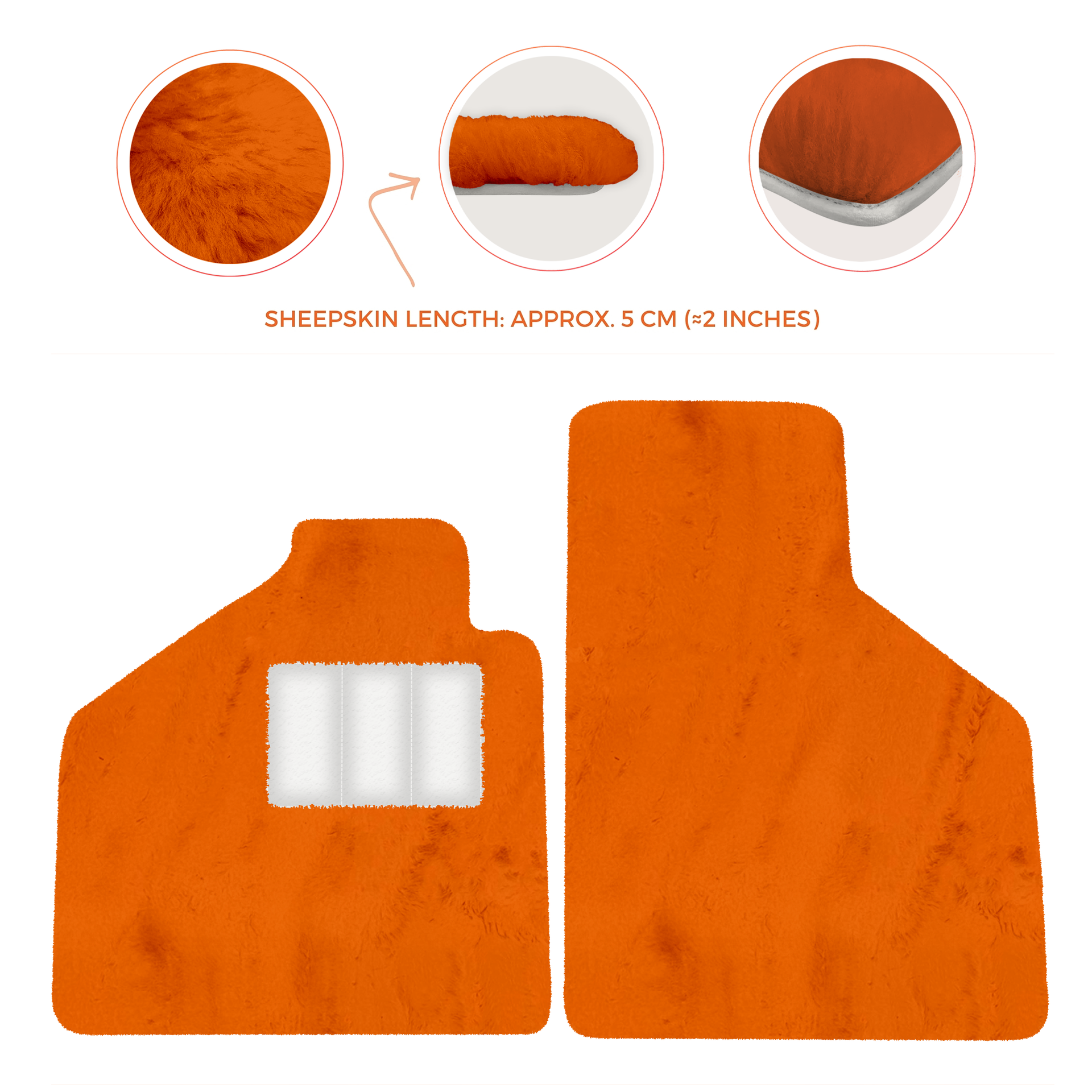 Premium Sheepskin Floor Mats for Lamborghini Aventador (2012-2022)