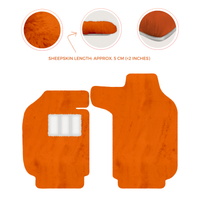 Tapis de voiture en peau de mouton pour Porsche 911 SC (1978-1984) - Longueur de peau de mouton, Options de couleur variées