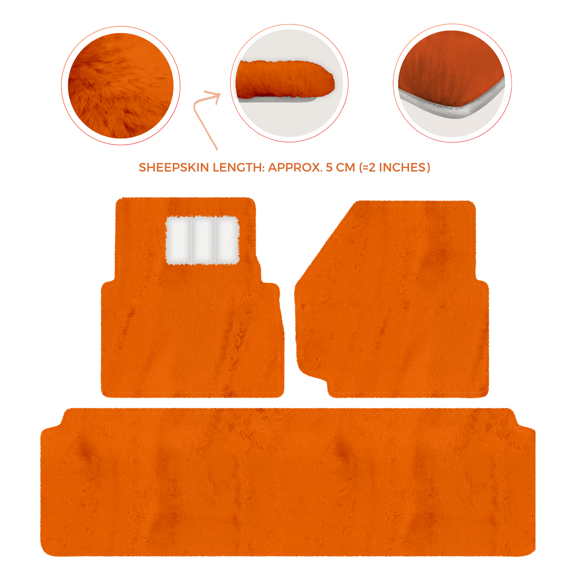 Luxurious Premium Sheepskin Floor Mats for Range Rover (2012-2022)