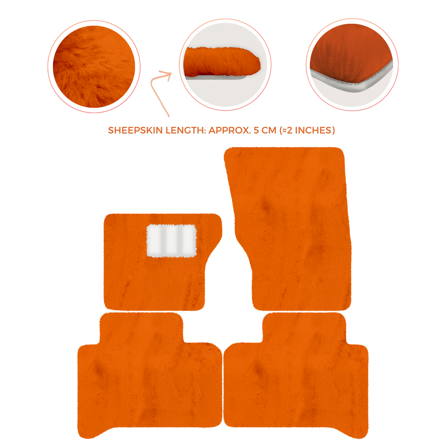 Premium Sheepskin Floor Mats for Range Rover Vehicles (2012-2022)