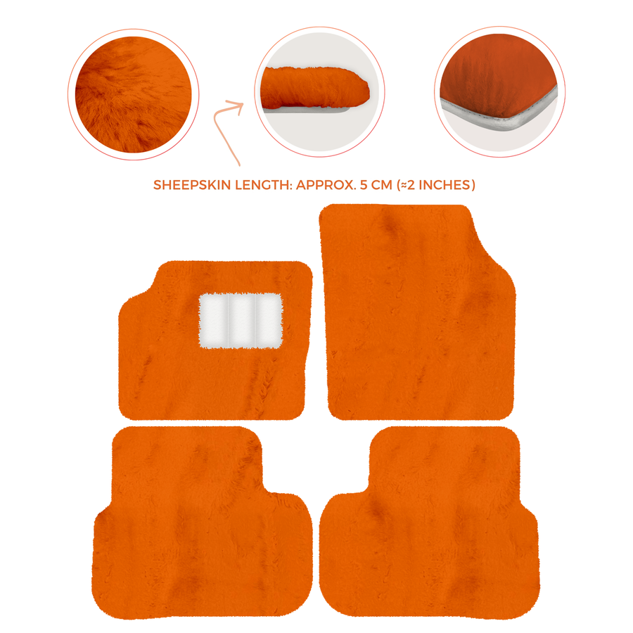 Luxury Sheepskin Floor Mats for Aston Martin V8 Coupe (1996-2000)