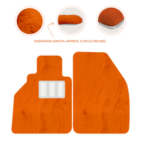 Tapis de voiture en peau de mouton pour Porsche 986 Boxster (1996-2004) - Longueur de peau de mouton, Options de couleur variées