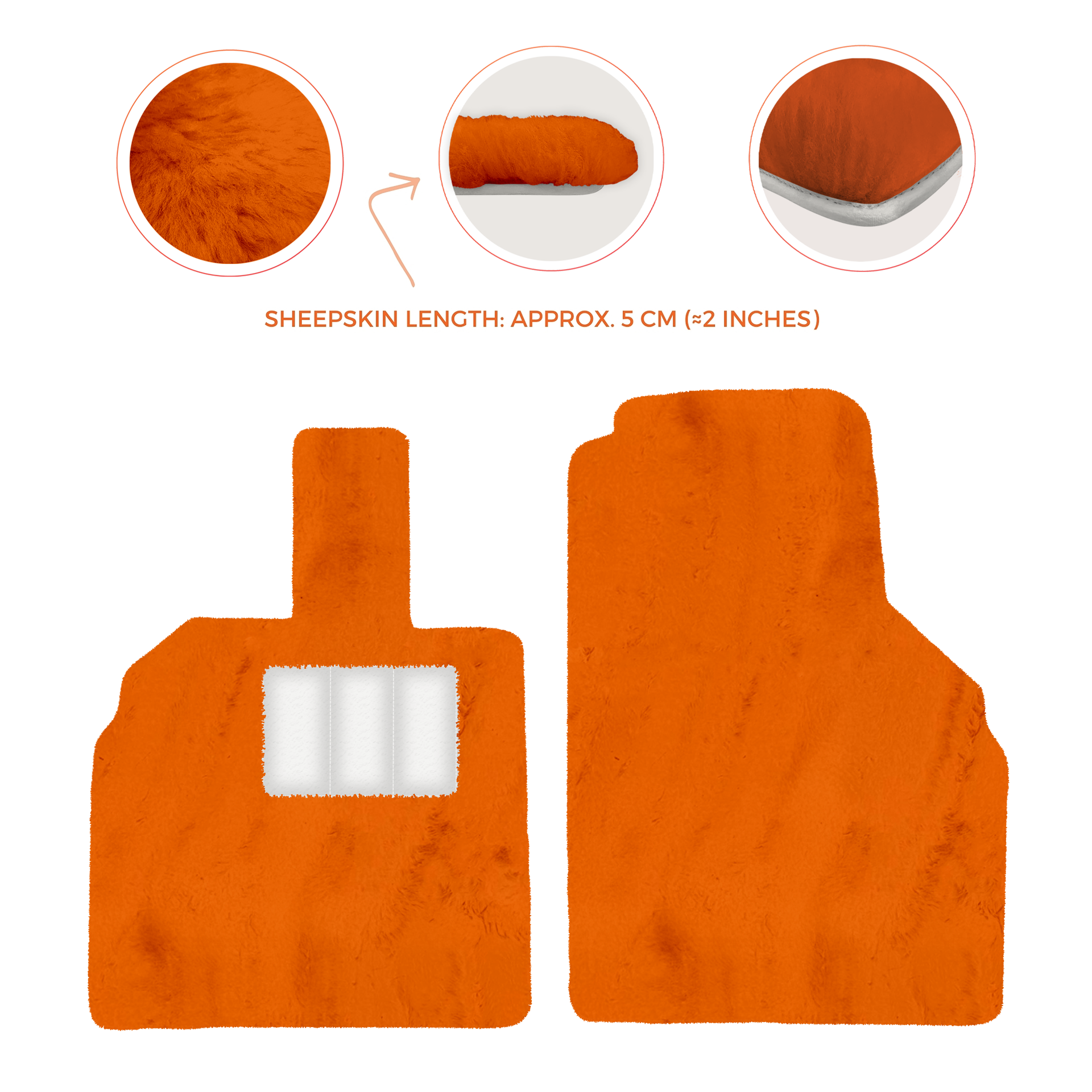 Premium Sheepskin Floor Mats for Lamborghini Aventador (2012-2022)