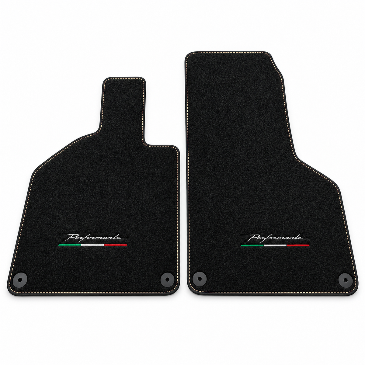 Alfombrillas de cuero personalizables con patrón de diamante doble para Lamborghini Huracan Perfomante (2017-2019)