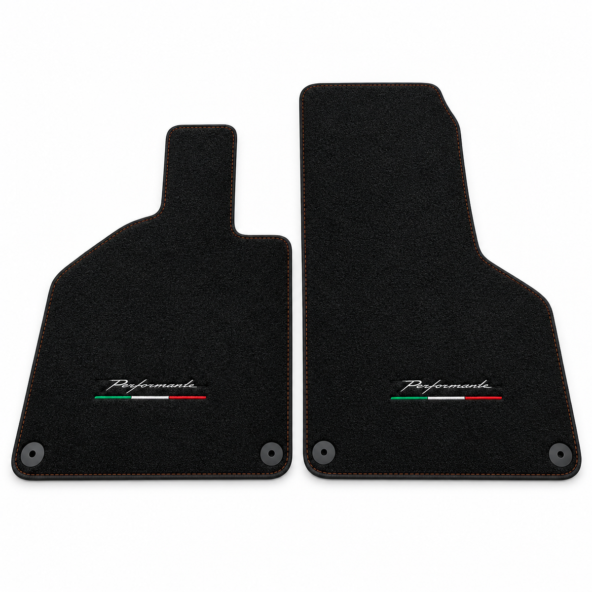 Alfombrillas de cuero personalizables con patrón de diamante doble para Lamborghini Huracan Perfomante (2017-2019)