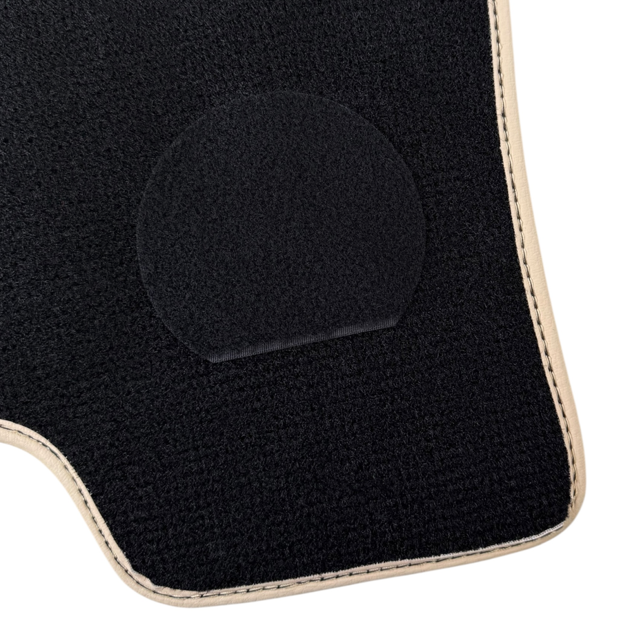 Tapis de voiture en fibre de carbone pour BMW i8 Series L12 L15 | Cuir crème
