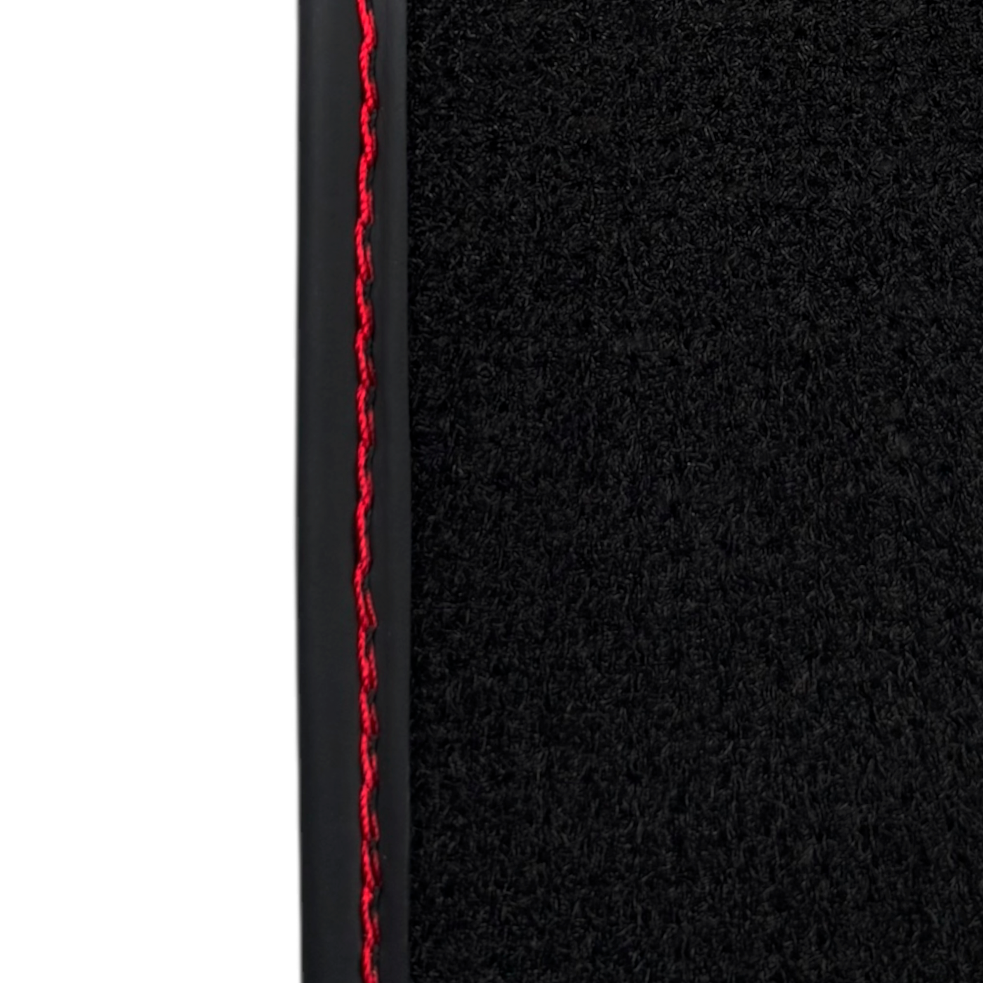Black Floor Mats for Porsche Classic 911 1963-1989 | Red Edition