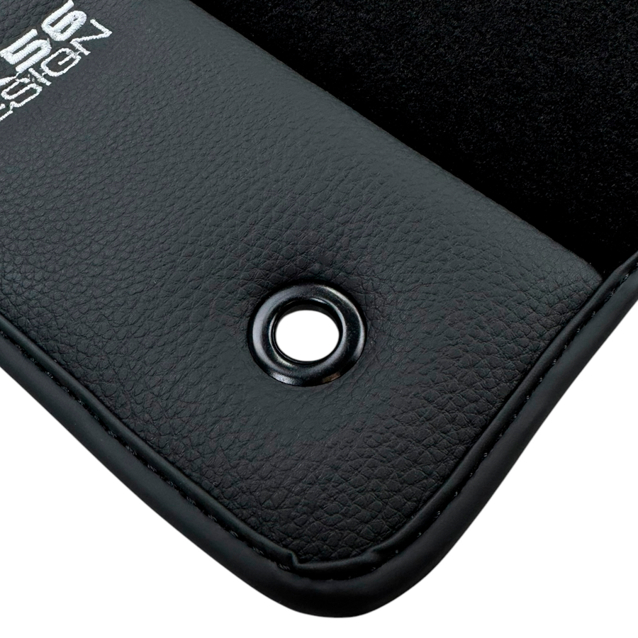 ER56 Design Black Floor Mats for Chrysler Town & Country (1941-2016) with Leather