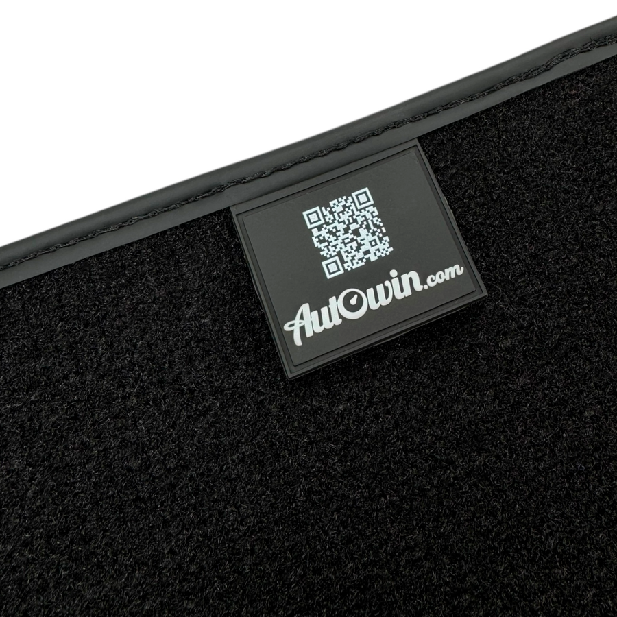 Black Floor Mats for Dodge Charger (2010-2015) with Leather | AutoWin