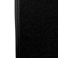 ER56 Design Black Floor Mats for Jeep Cherokee KL (2014-2024) with Leather