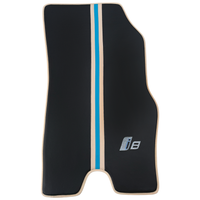 Carbon Fiber Floor Mats for BMW i8 Series L12 L15 | Cream Leather