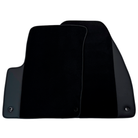 Black Floor Mats for Jeep Cherokee KJ (2002-2007) with Leather | AutoWin