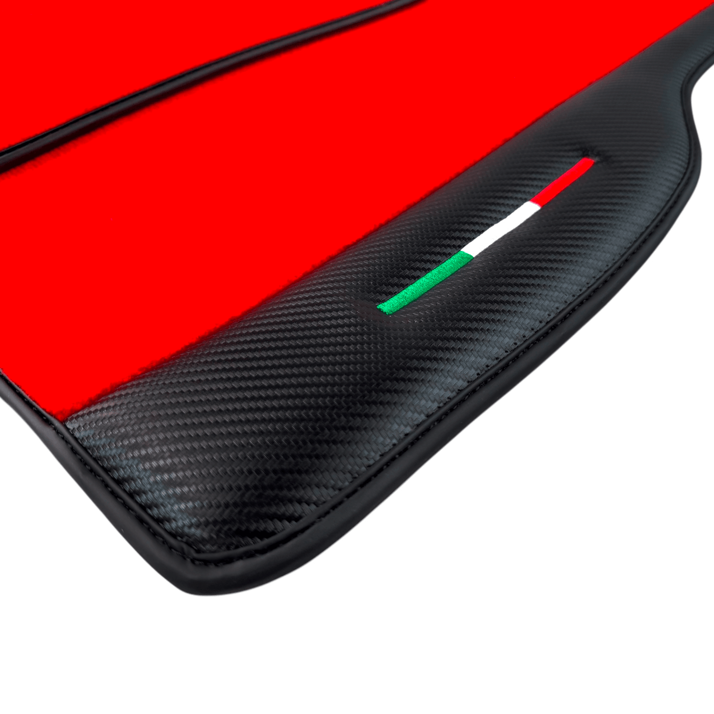 Red Floor Mats for Mini Cooper / One R53 (2001-2007) Cooper S with Carbon Fiber | IT Edition