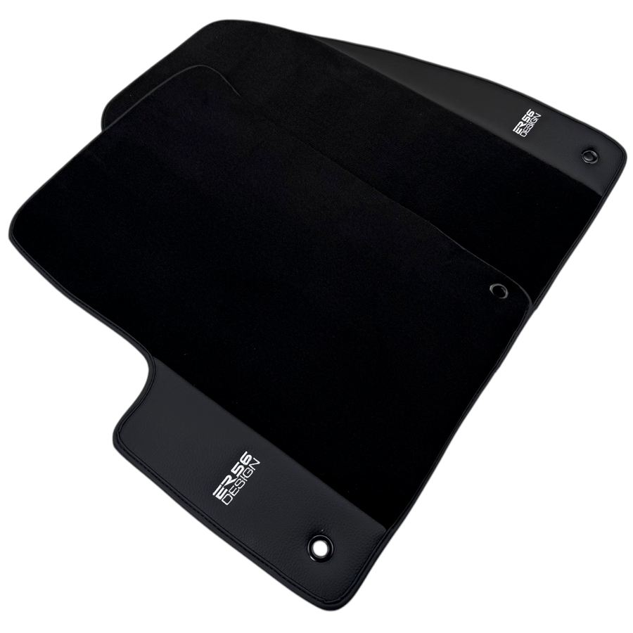 ER56 Design Black Floor Mats for Chrysler Town & Country (1941-2016) with Leather