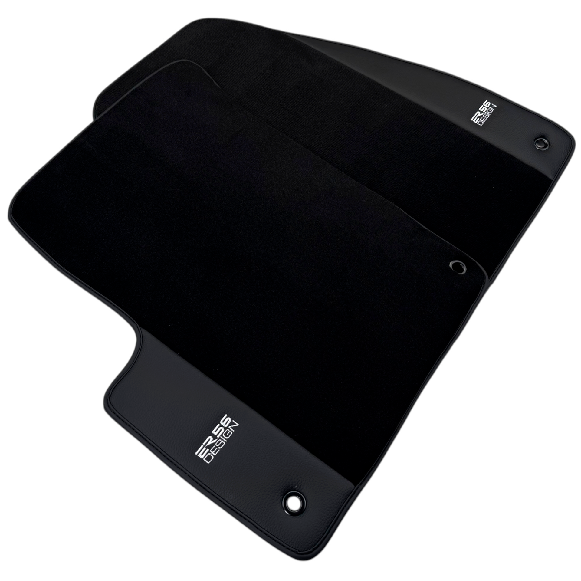 ER56 Design Black Floor Mats for Chevrolet Malibu 5th Generation - Sedan (1997-2005) with Leather