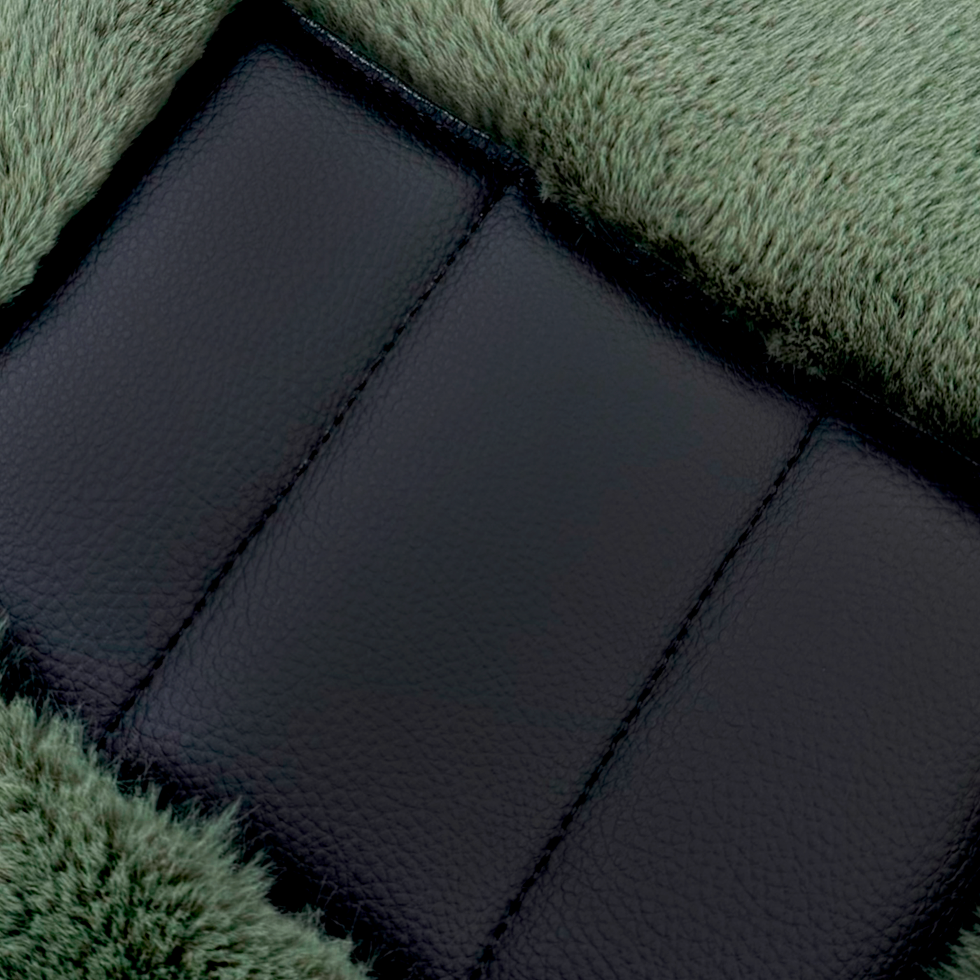 Genuine Light Green Sheepskin Floor Mats Bentley Arnage Green Label (1998-2009)