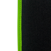 Black Floor Mats for Lamborghini Huracan EVO (2019-2024) with Carbon Fiber Borders