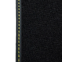 Black Floor Mats for Ferrari Portofino (2018-2023) with Leather