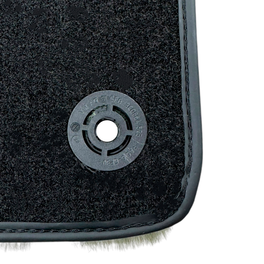 Genuine Light Green Sheepskin Floor Mats Bentley Arnage Green Label (1998-2009)