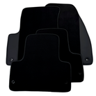 Black Floor Mats for Chevrolet Spark Hatchback (2010-2013) BiFuel with Leather | AutoWin