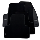 ER56 Design Black Floor Mats for Jeep Cherokee KJ (2002-2007) with Leather