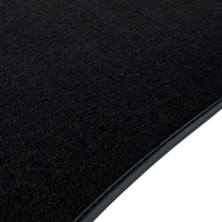 Black Floor Mats for Jaguar XF (2021-2024) Sportbrake with Leather - AutoWin