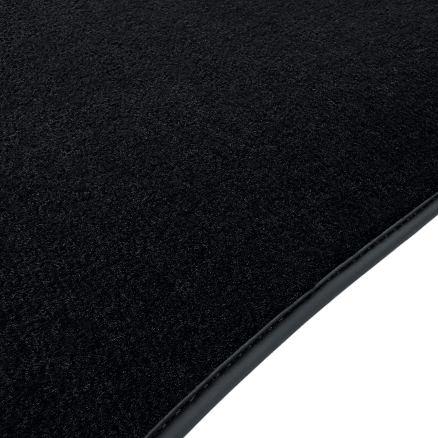 Black Floor Mats for Jaguar XF (2017-2021) Sportbrake with Leather - AutoWin