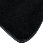 Black Floor Mats for Jaguar XJ (2003-2007) with Leather - AutoWin