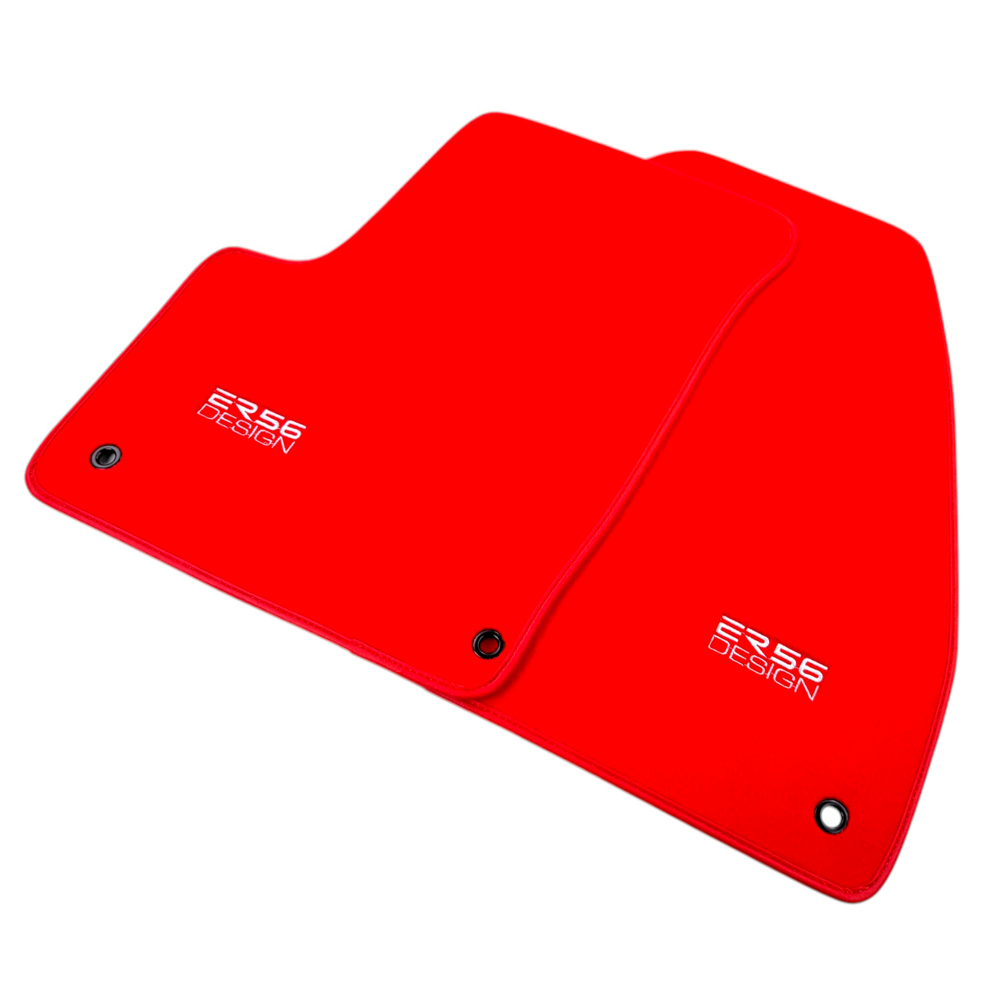 Red Floor Mats for Chevrolet Matiz Hatchback (2016-2024) by ER56 Design