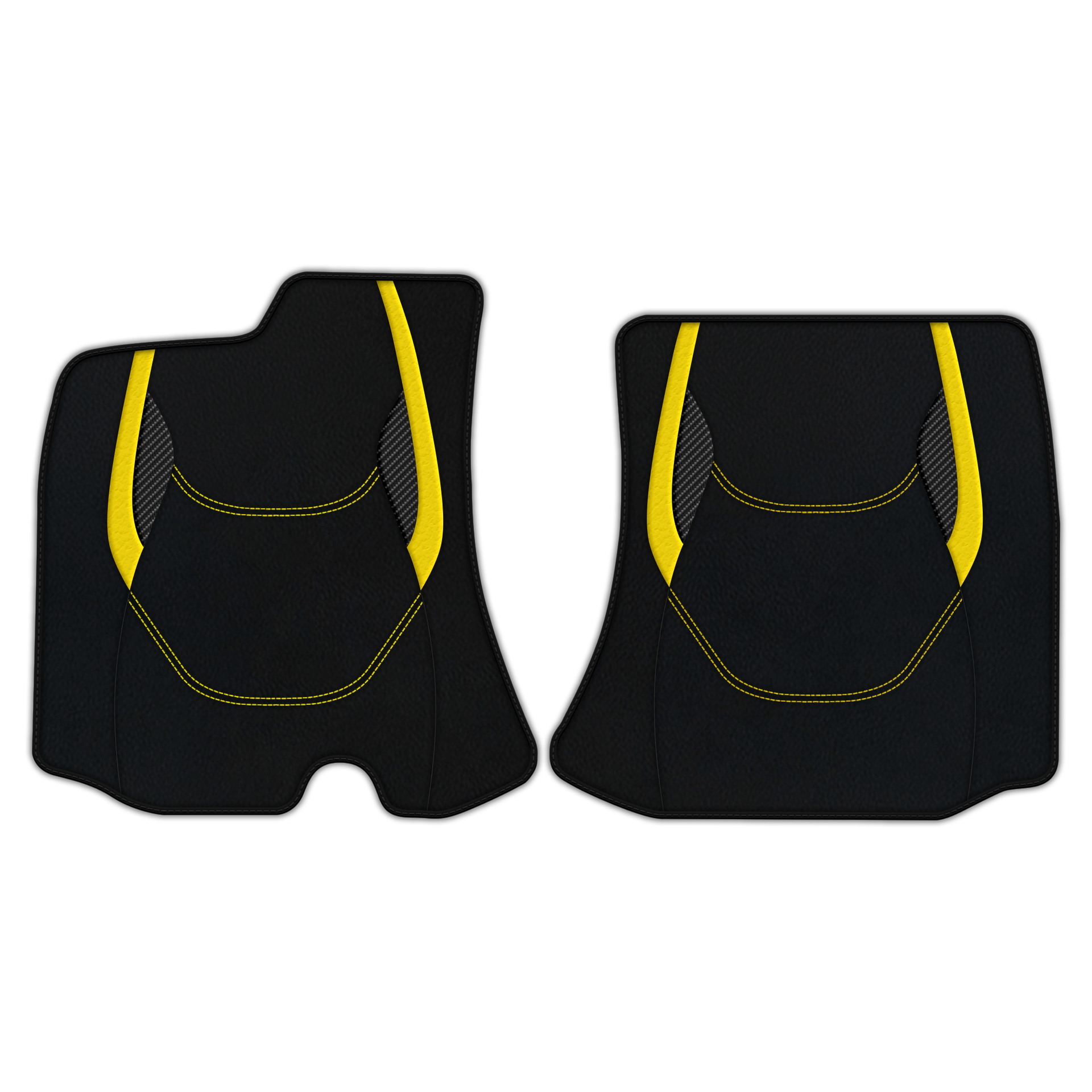 Tappetini in pelle personalizzabili con motivo Viper Hex per - AutoWin