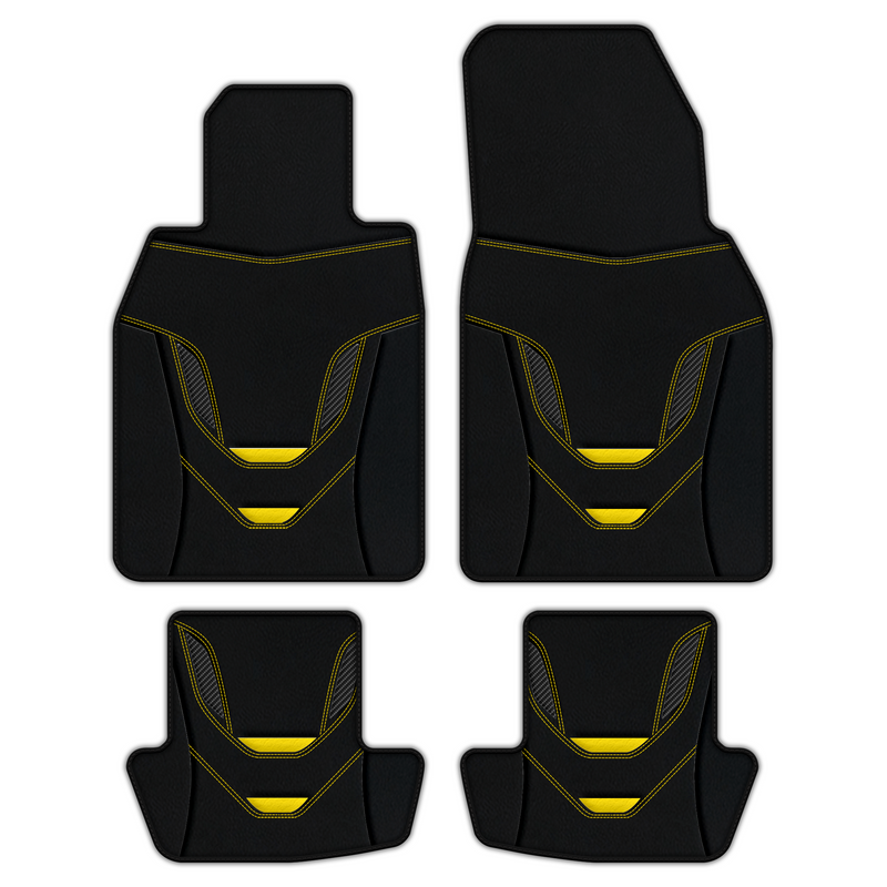 Tapis de voiture en cuir personnalisables avec motif AW46 pour Porsche 911 - 992 (2019-2026)
