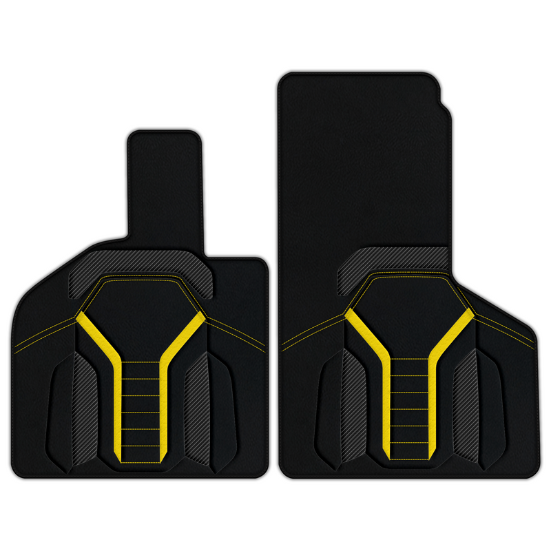 Customizable Leather Floor Mats with AW47 Pattern for Lamborghini Huracan EVO (2019-2024)