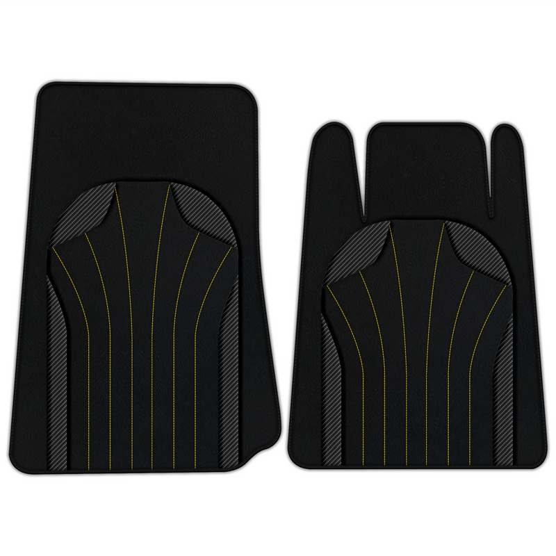 Customizable Leather Floor Mats with AW38 Pattern for Lamborghini Espada (1968-1978)