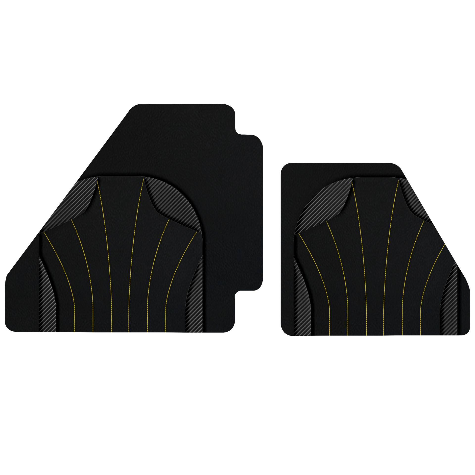 Customizable Leather Floor Mats for Ferrari F40 with AW23 Pattern