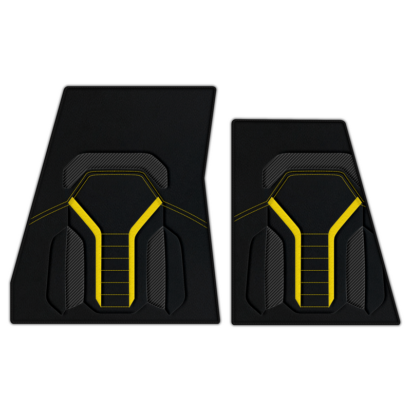 Customizable Leather Floor Mats with AW47 Pattern for Ferrari F80 (2025–2026)
