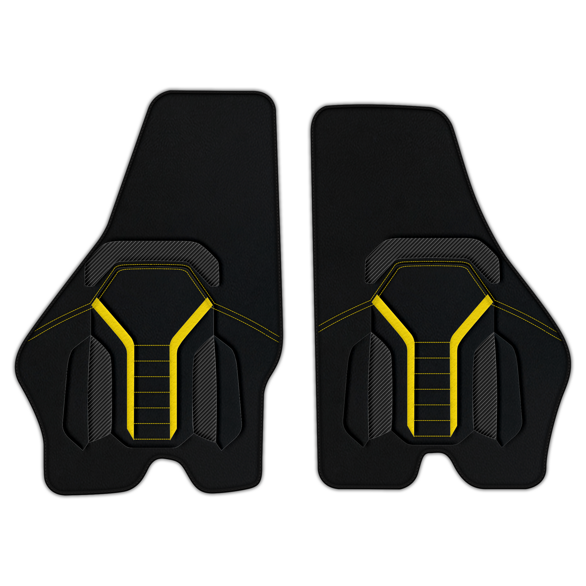 Customizable Leather Floor Mats with AW47 Pattern for Lamborghini Jalpa (1981-1988)