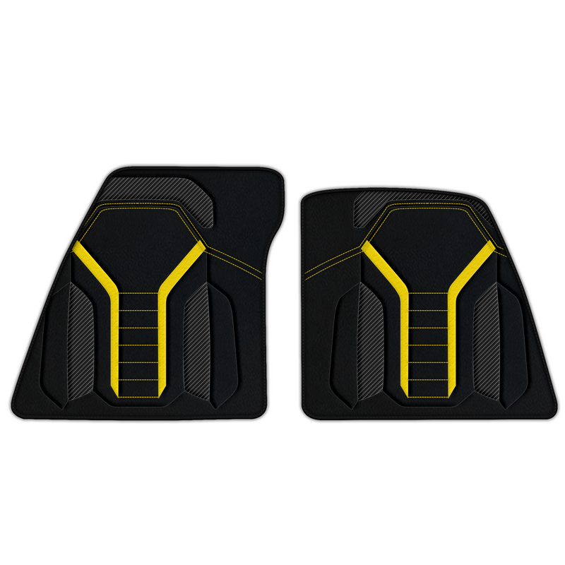 Customizable Leather Floor Mats with AW47 Pattern for Ferrari 296 GTS (2022-2025)