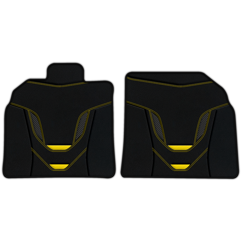 Customizable Leather Floor Mats with AW46 Pattern for Lamborghini Aventador SV (2012-2022)