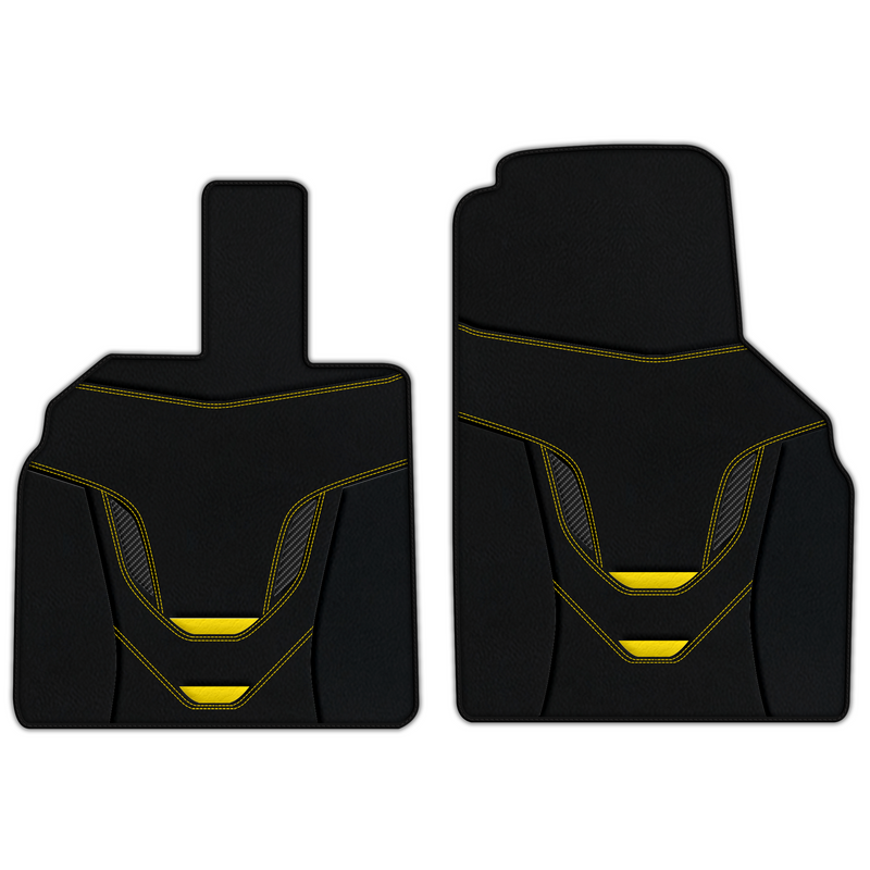 Customizable Leather Floor Mats with AW46 Pattern for Lamborghini Aventador (2012-2022)