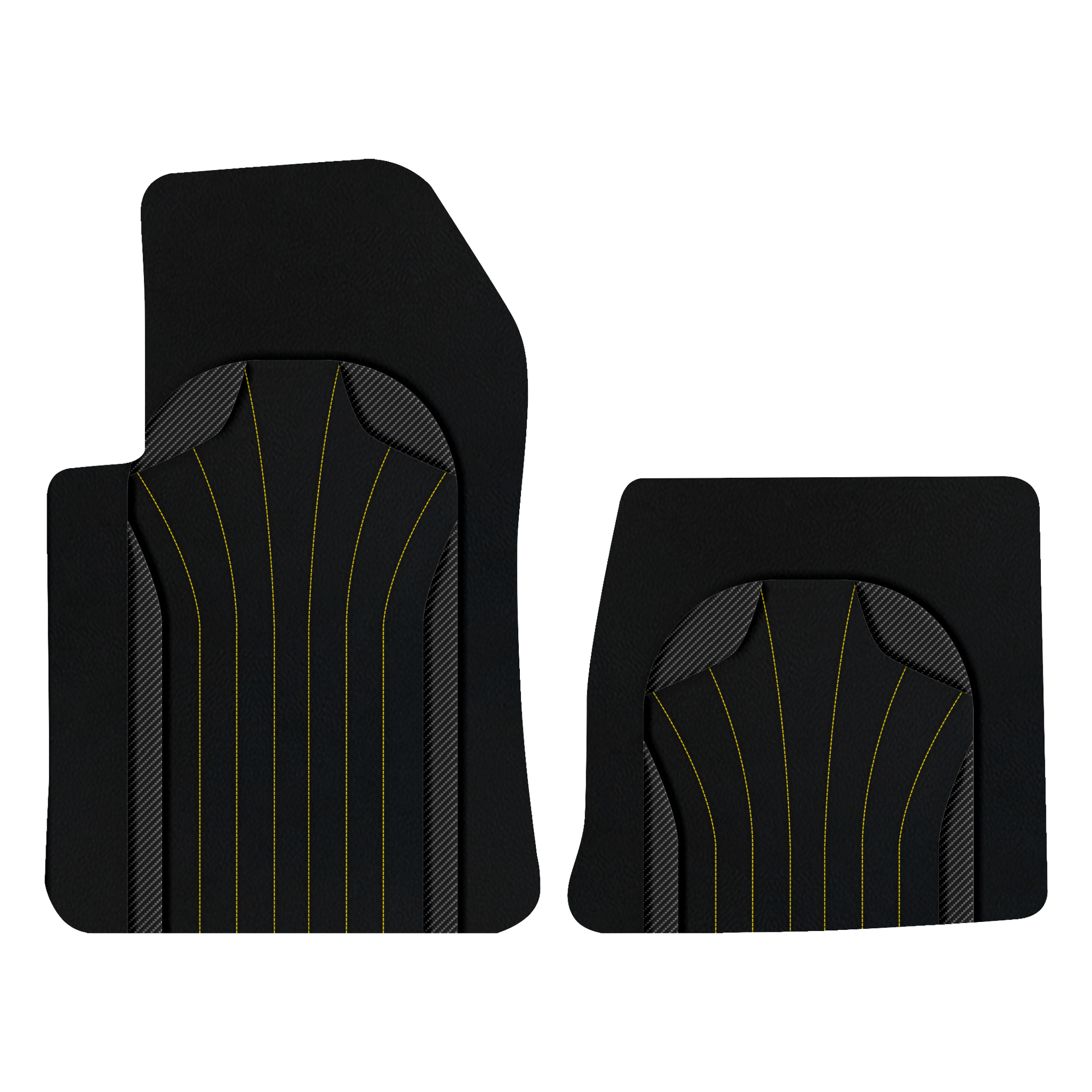 Customizable Leather Floor Mats with AW23 Pattern for Ferrari 599