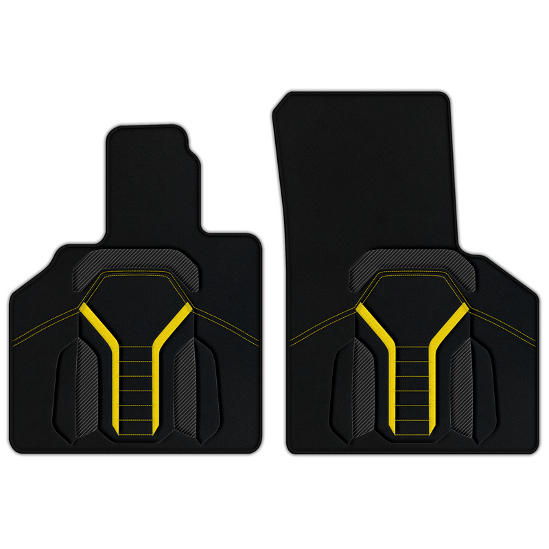 Customizable Leather Floor Mats with AW47 Pattern for Lamborghini Gallardo (2004-2014)
