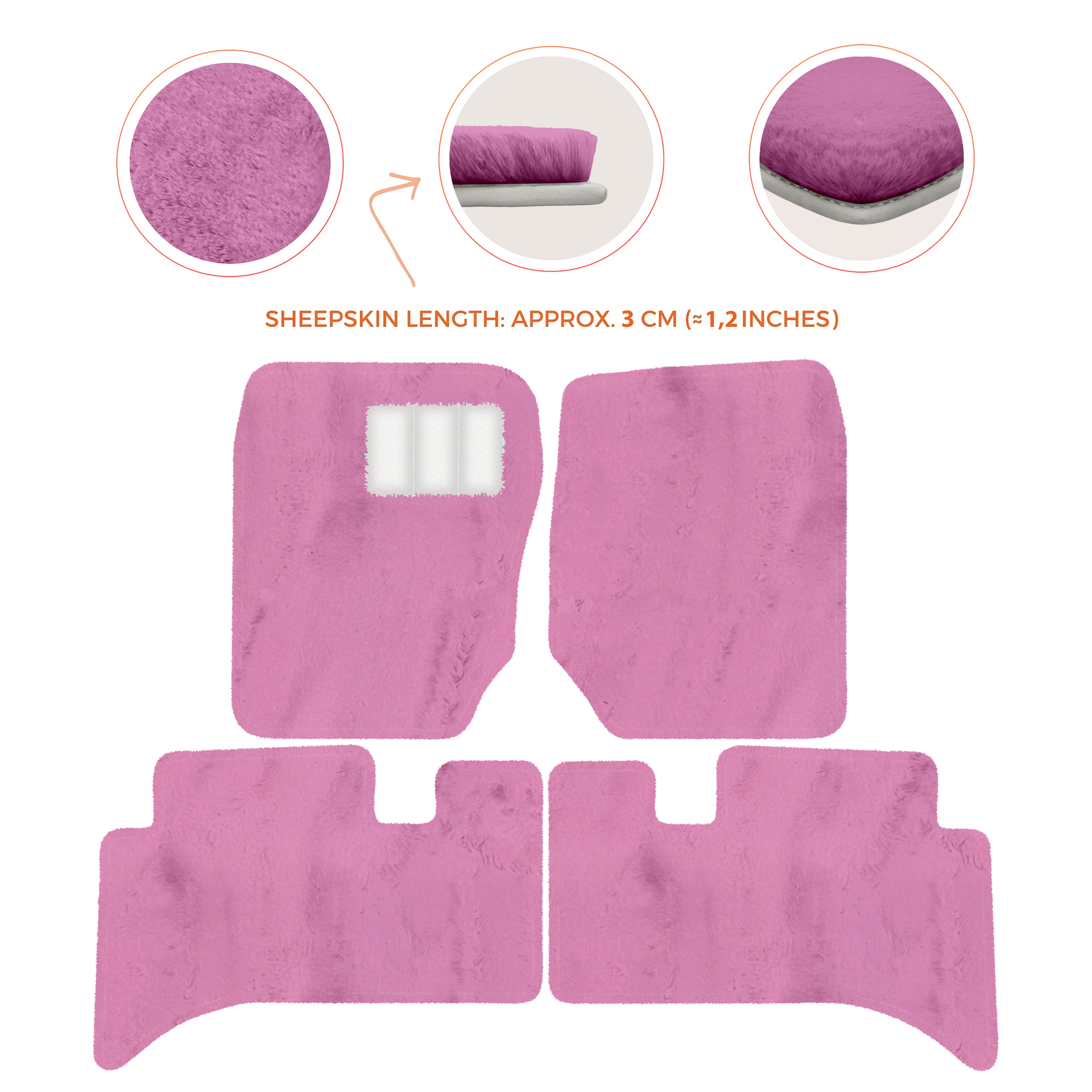 Premium Sheepskin Floor Mats for Range Rover Sport L460 (2022-2024)