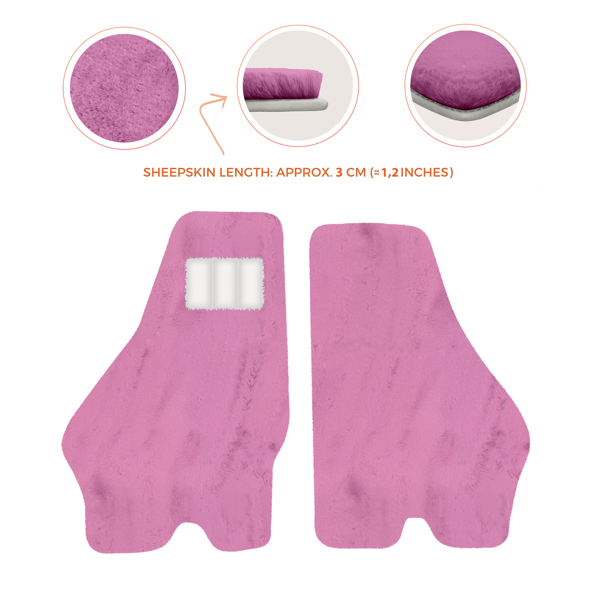 Luxury Sheepskin Floor Mats for Lamborghini Urus (2018-2026)