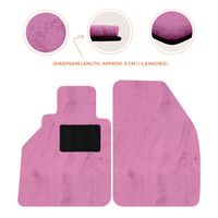 Tapis de voiture en peau de mouton pour Porsche 986 Boxster (1996-2004) - Longueur de peau de mouton, Options de couleur variées